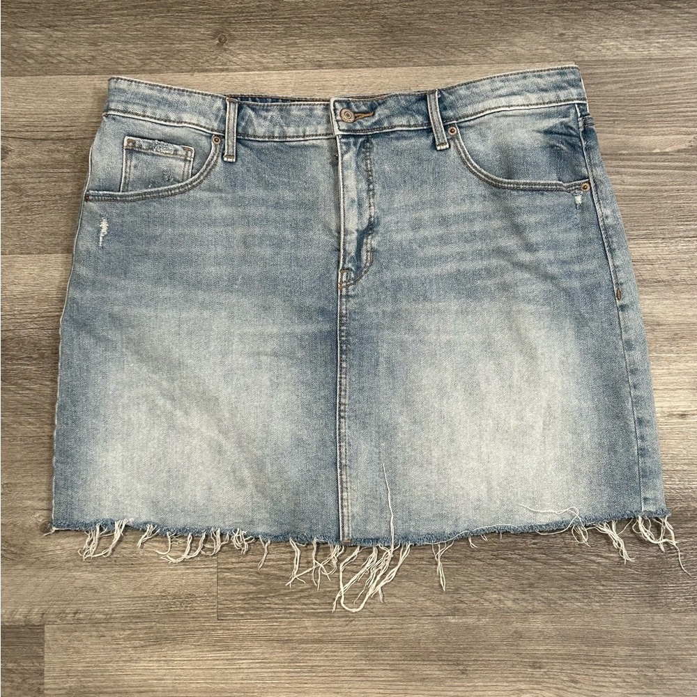 Old Navy Light Blue Denim Skirt